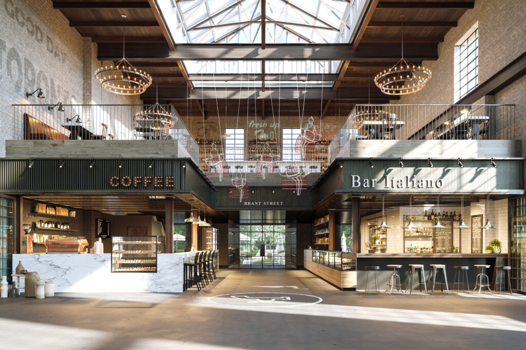 Rendering of the future Waterworks Food Hall