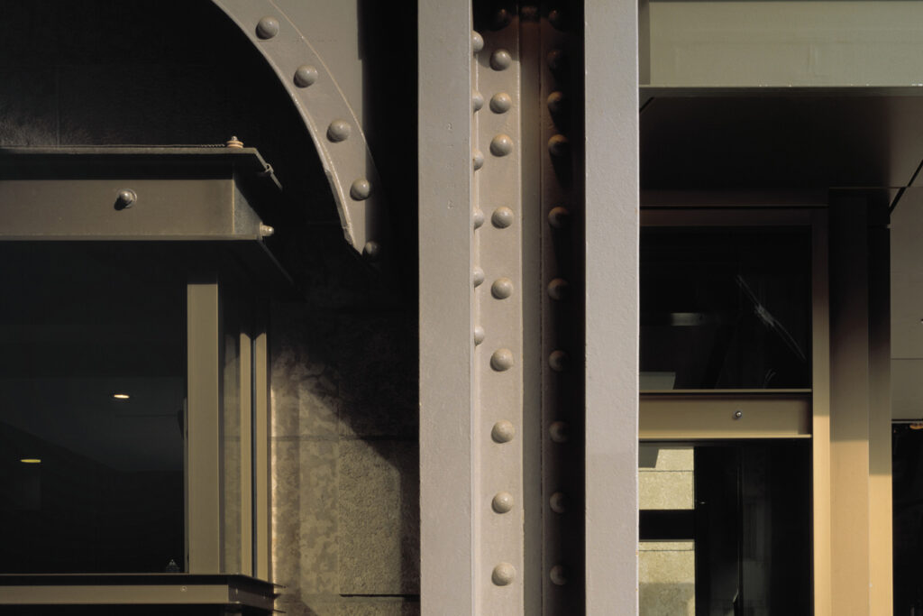 A close-up of the architectural detials at North Toronto Station