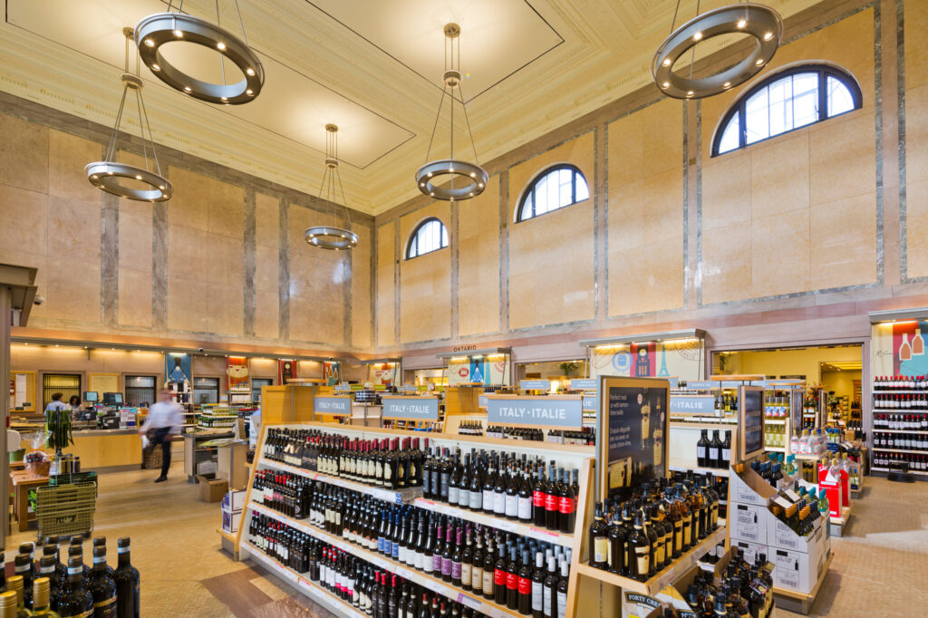Interior of the Summerhill LCBO