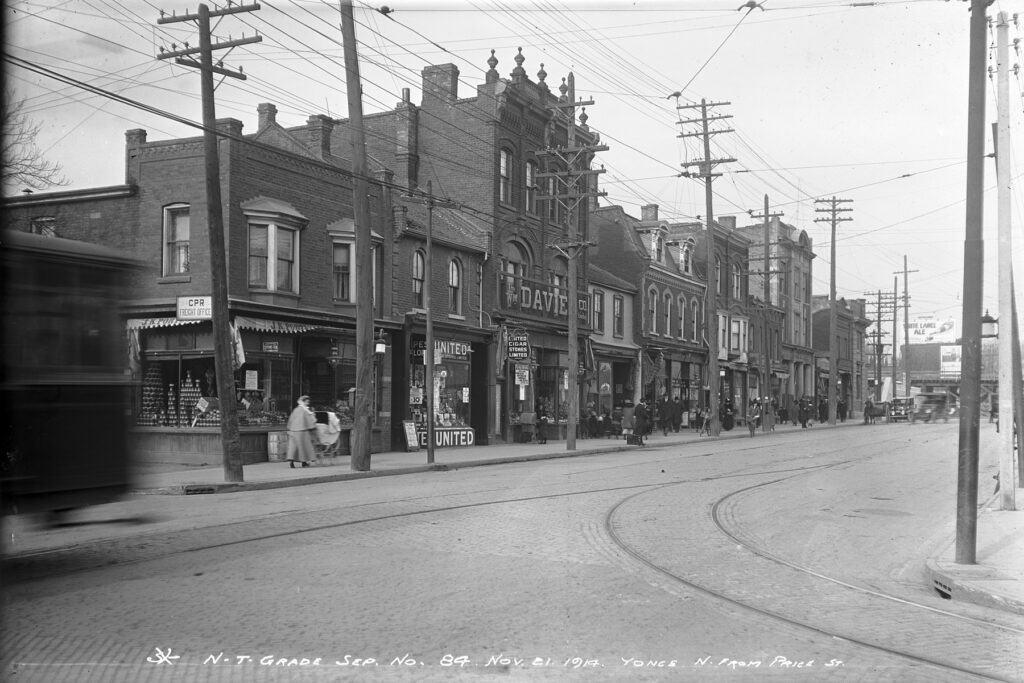 An old photo of The Shops of Summerhill from 1917