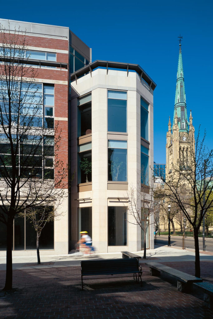 King James Place and St. James Cathedral in the background